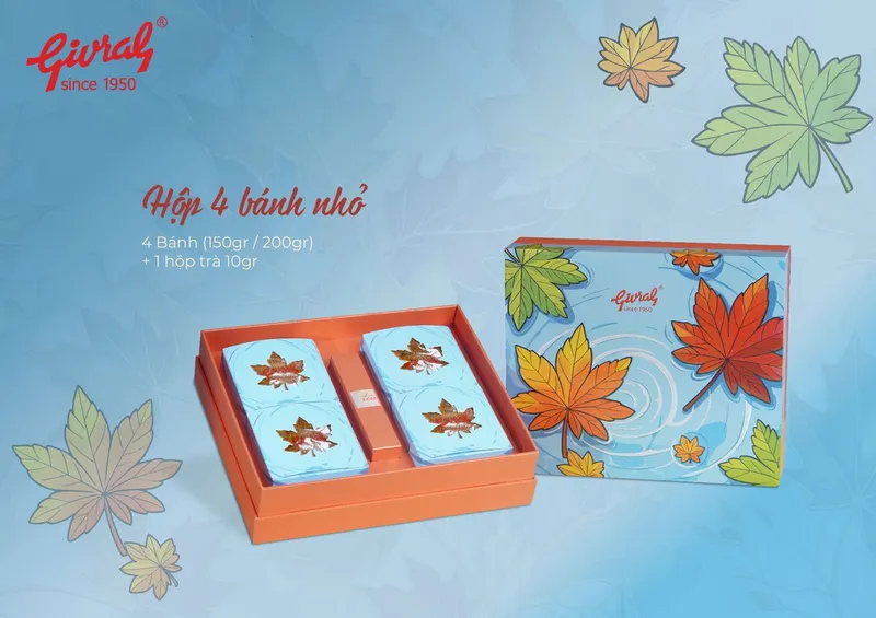 Hộp 4 bánh nhỏ trung thu Givral 2026