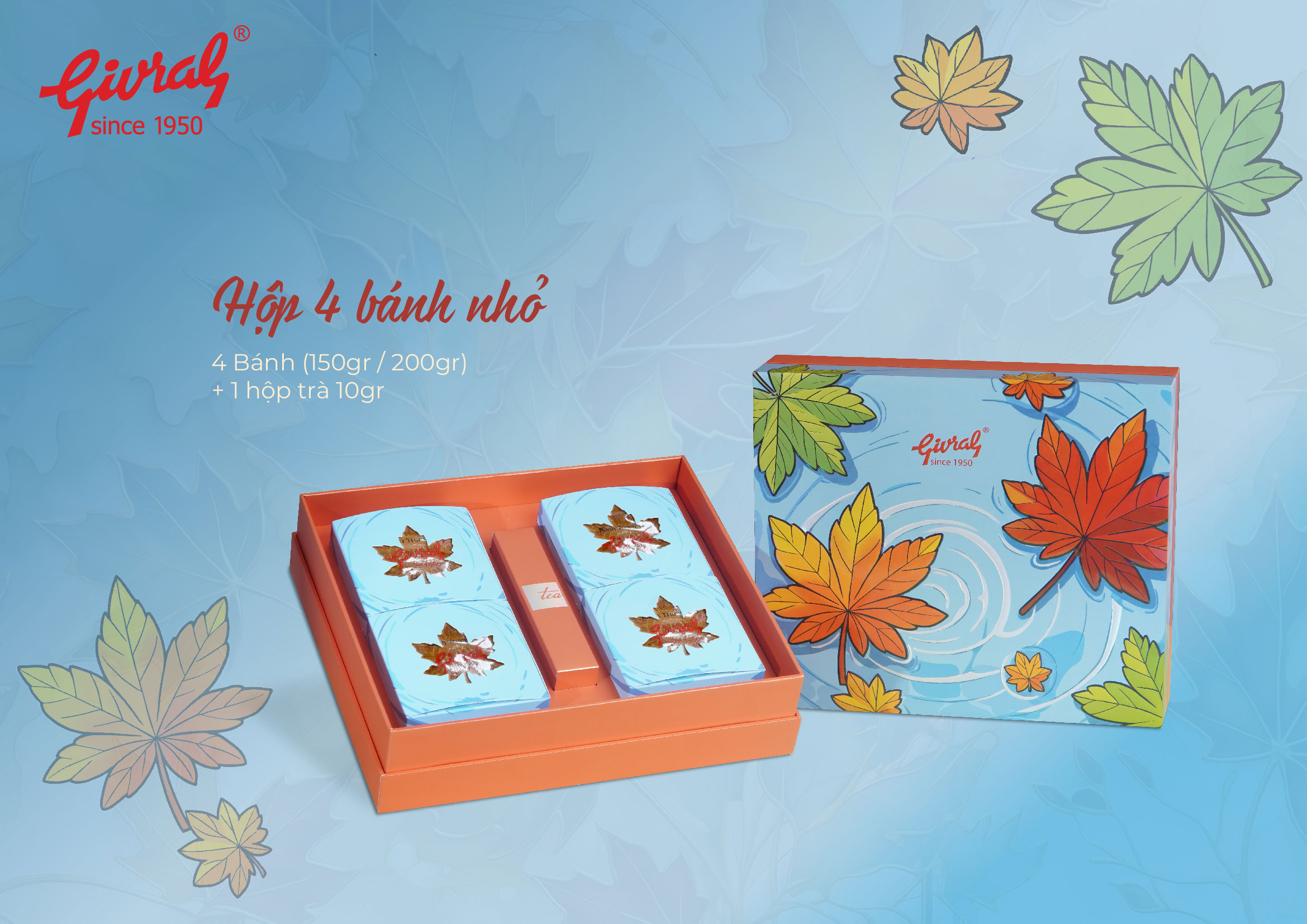 Hộp 4 bánh nhỏ trung thu Givral 2026